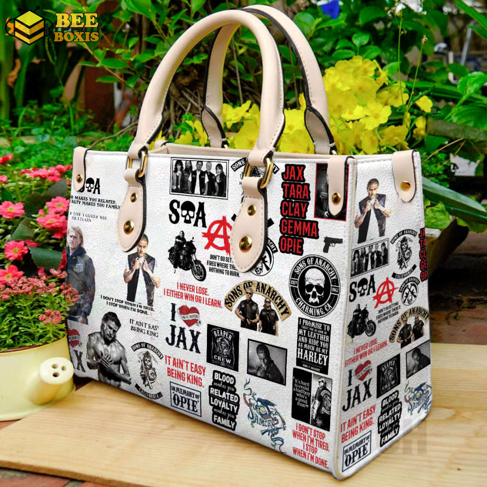 Sons of anarchy leather handbag for women gift