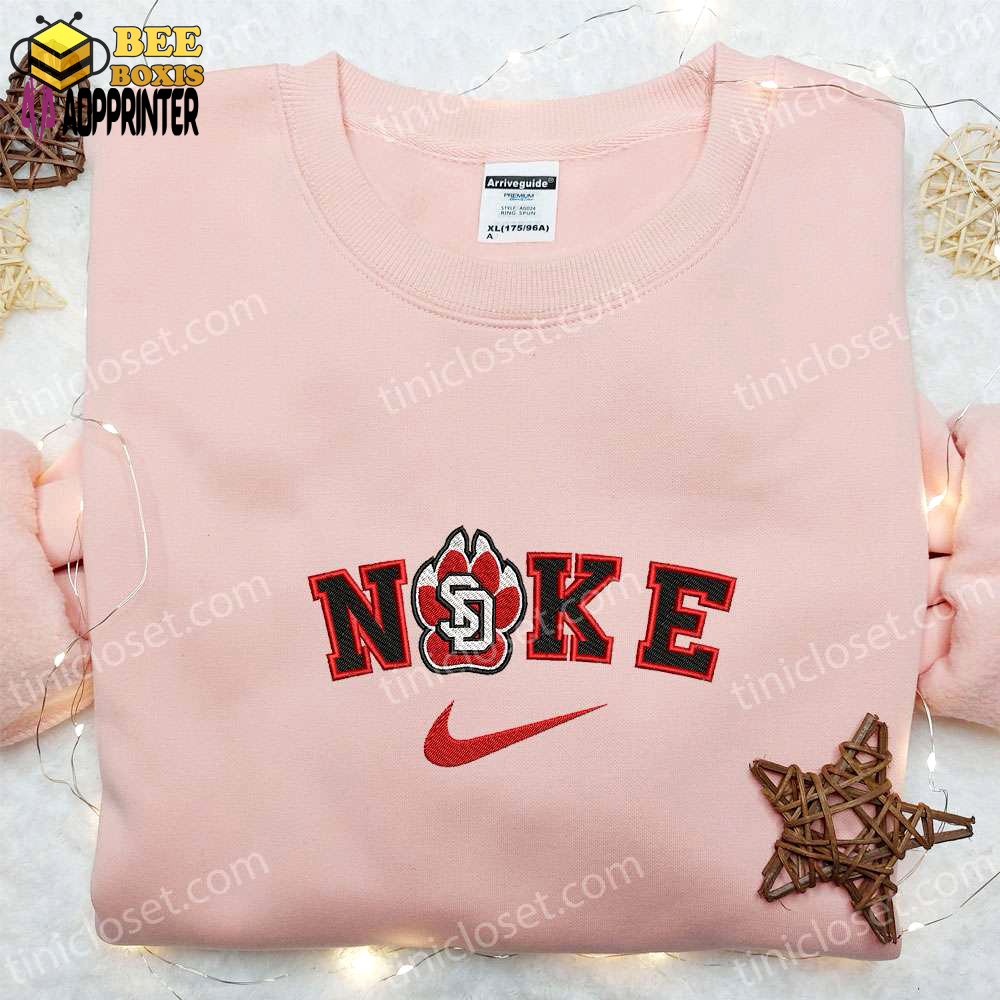 South dakota coyotes x nike embroidered shirt & ncaa sports hoodie – best gift idea