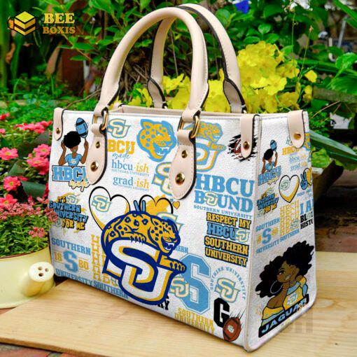 Southern jaguars leather handbag gift for women