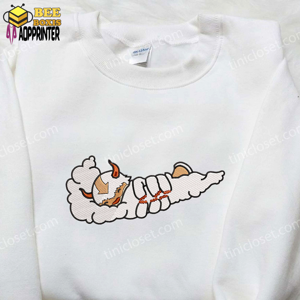 Stylish embroidered shirts: nike appa avatar & cartoon – shop now!