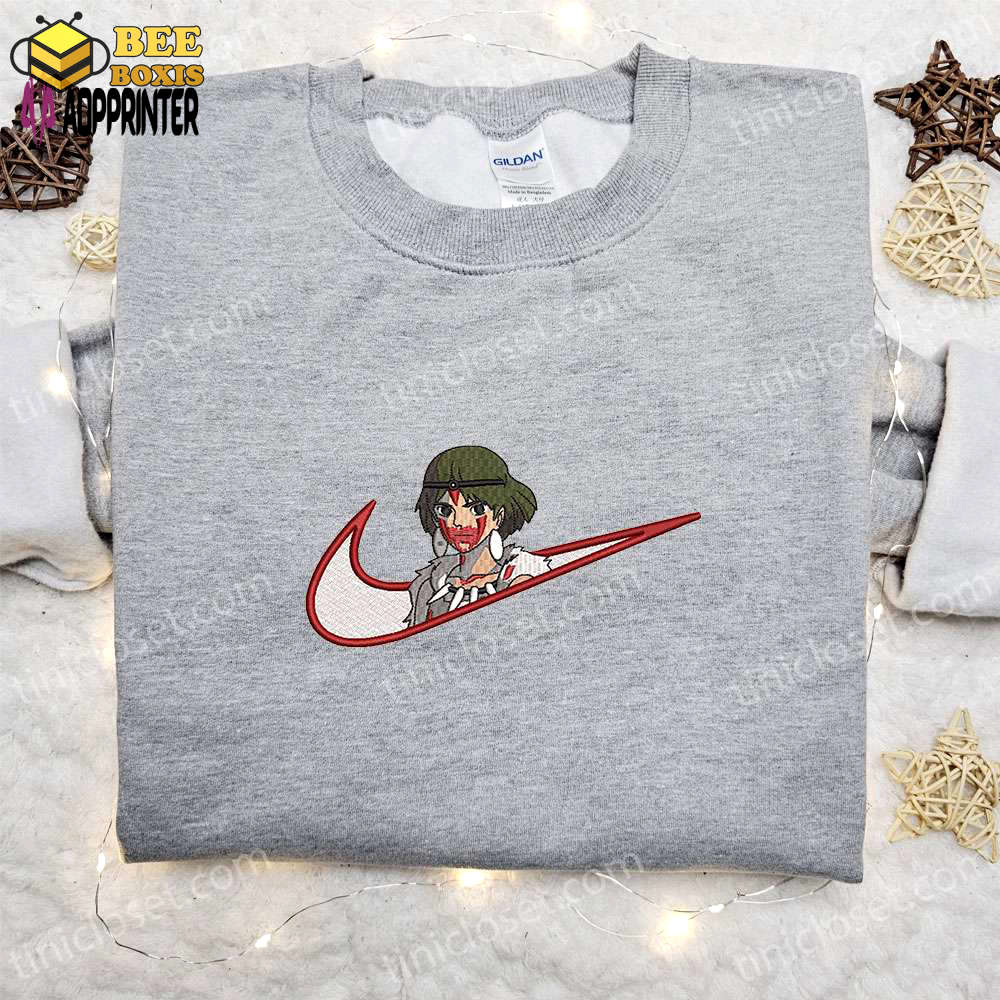 Swoosh x san anime sweatshirt princess mononoke shirt nike-inspired t-shirt