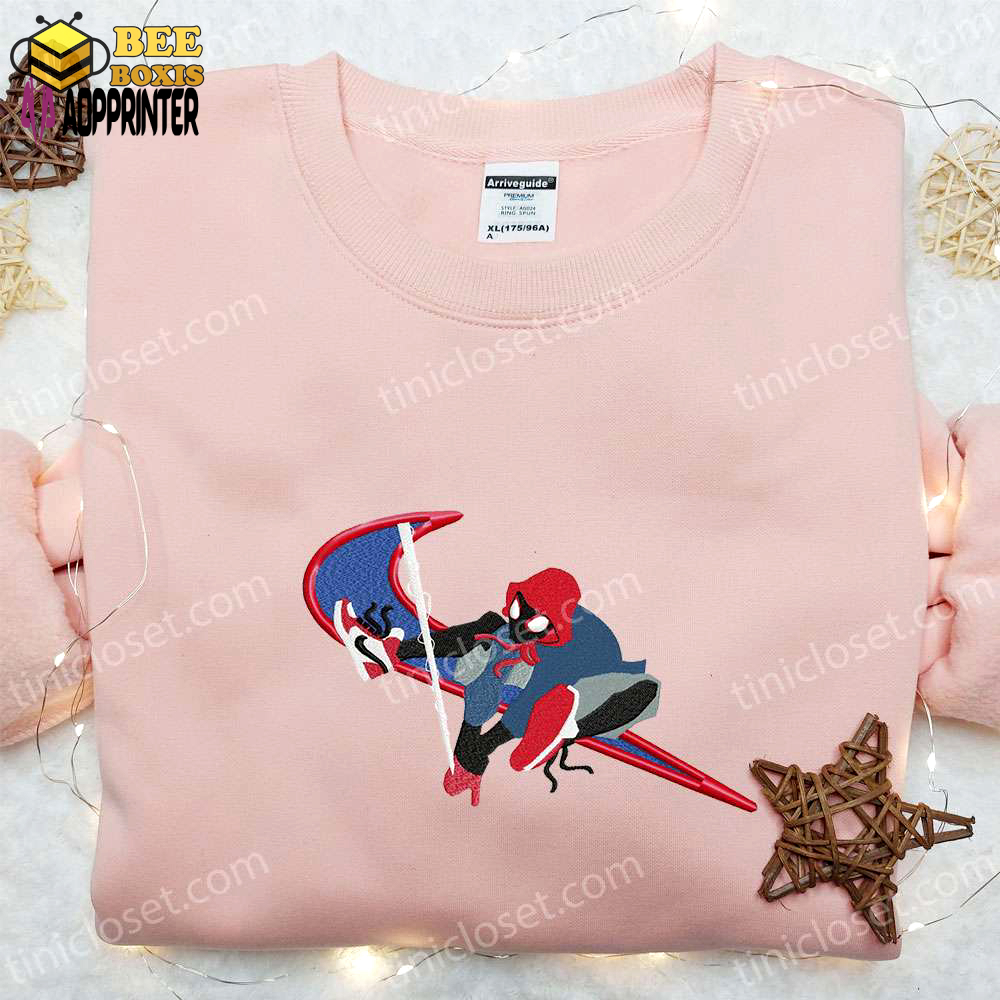Swoosh x spider-man embroidered sweatshirt: marvel & dc comics shirt the best gift