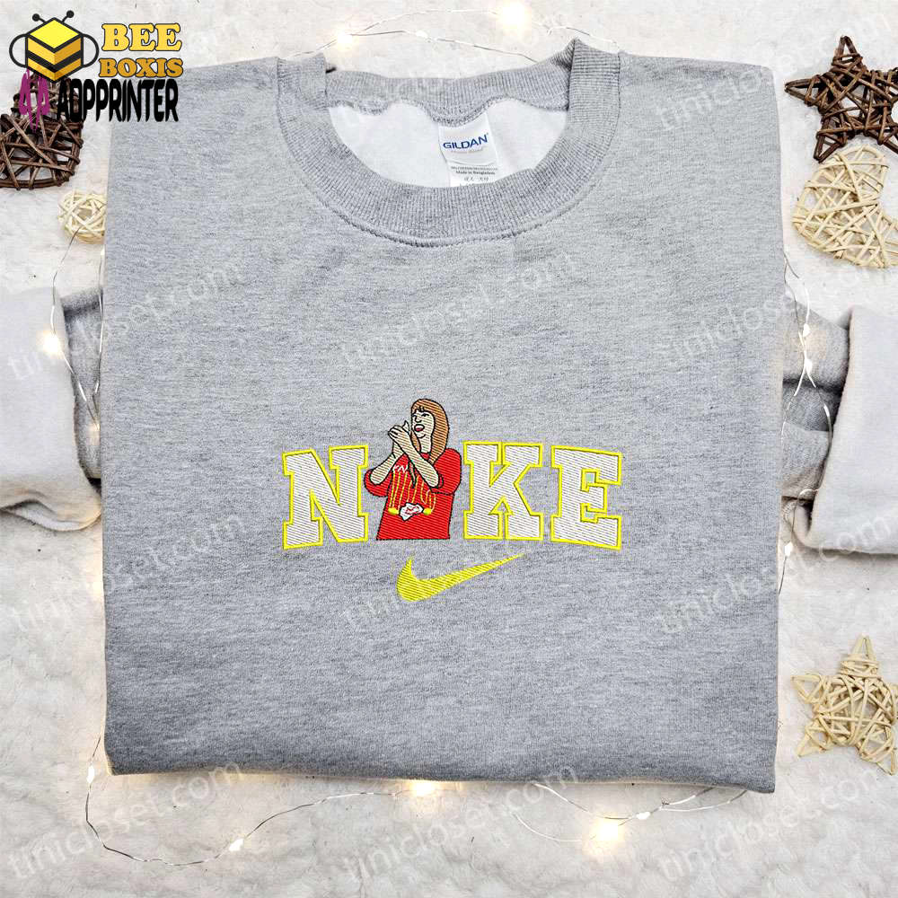 Taylor swift kc x embroidered shirt & hoodie: best fandom gift idea with celebrity fashion twist