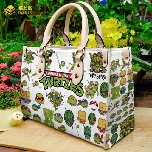 Teenage mutant ninja turtles leather handbag gift for women