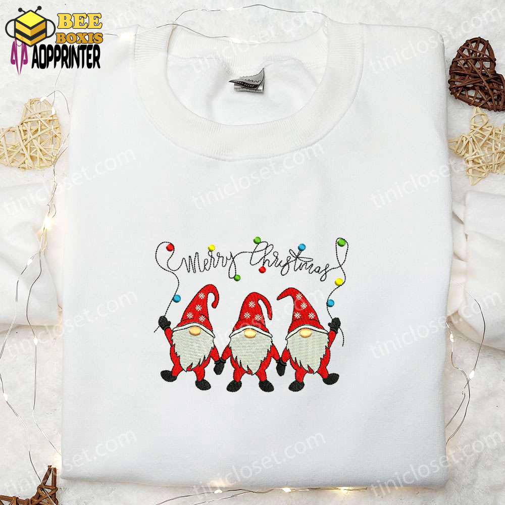 Three gnomes merry christmas hoodie & t-shirt: best family gift ideas