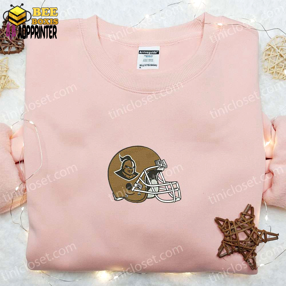 Ucf knights helmet embroidered shirt – ncaa sports best gift idea