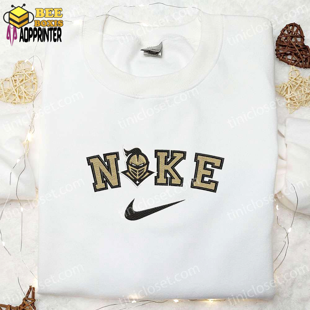 Ucf knights x nike embroidered shirt & hoodie: ncaa sports gift idea