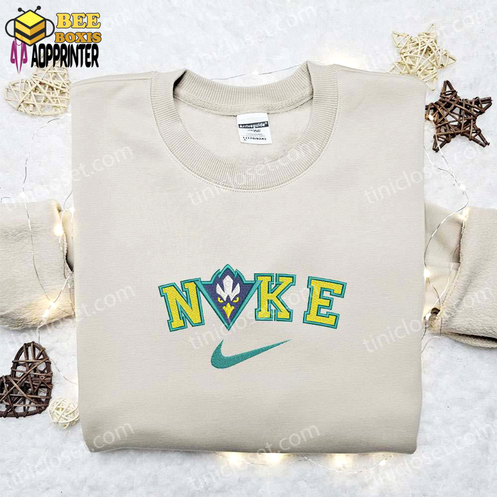 Unc wilmington seahawks nike embroidered shirt & hoodie: ultimate ncaa sports gift idea