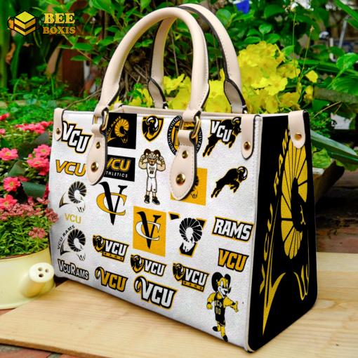 Vcu rams leather handbag gift for women 2