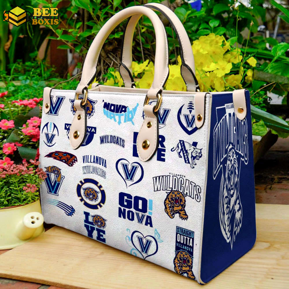 Villanova wildcats 1 leather handbag for women gift