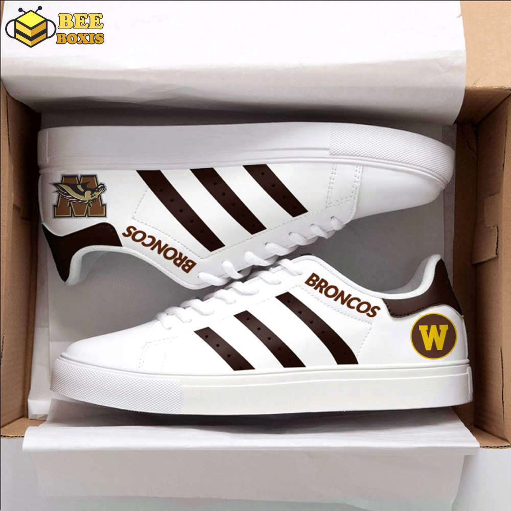 Western michigan broncos 2 skate shoes for men women fans gift