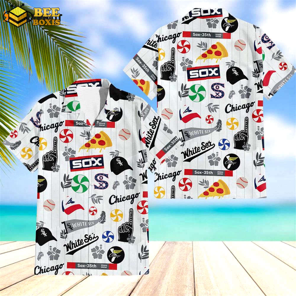 White sox chicago hawaiian shirt beach shorts