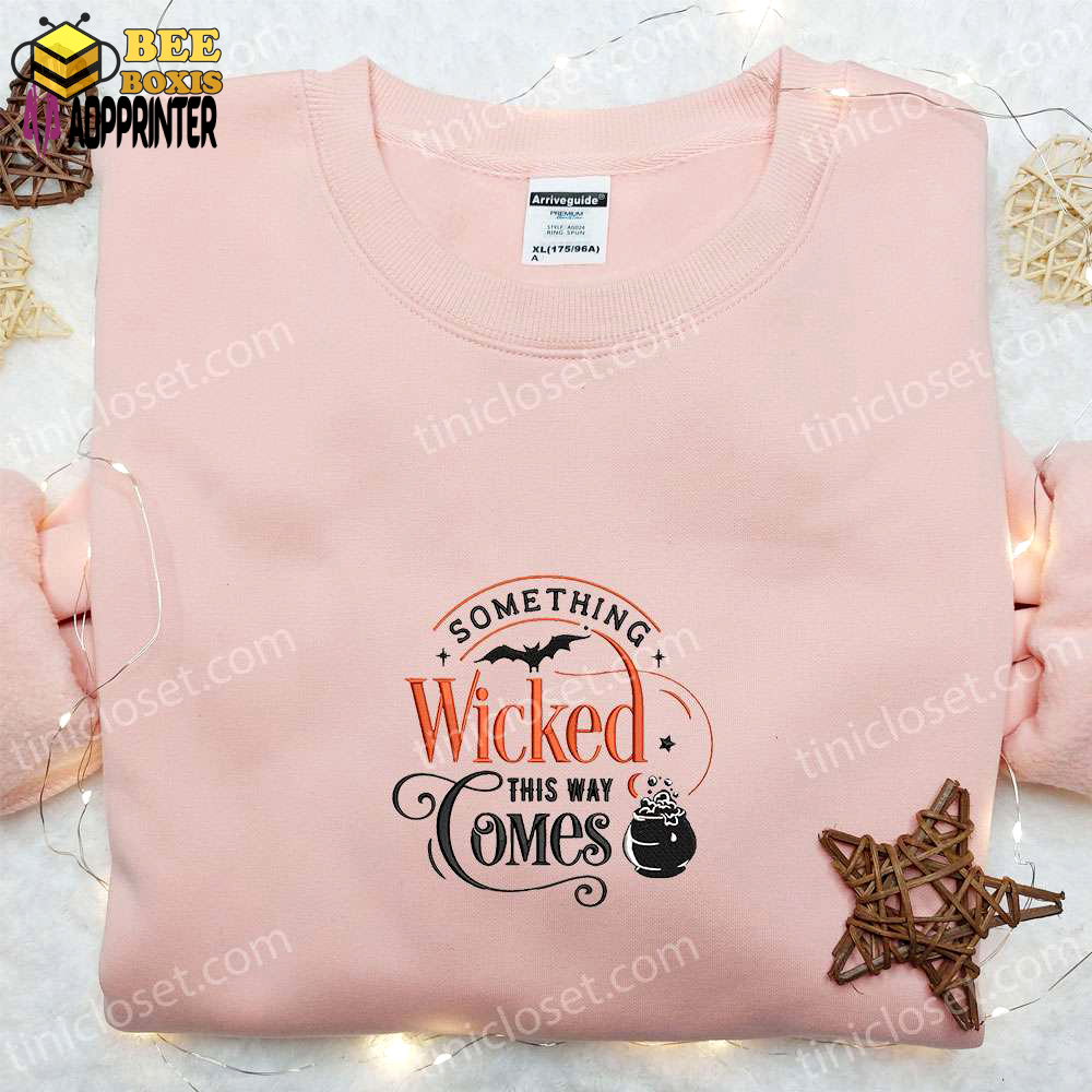 Wickedly stylish halloween embroidered sweatshirt & t-shirt – perfect family gift ideas