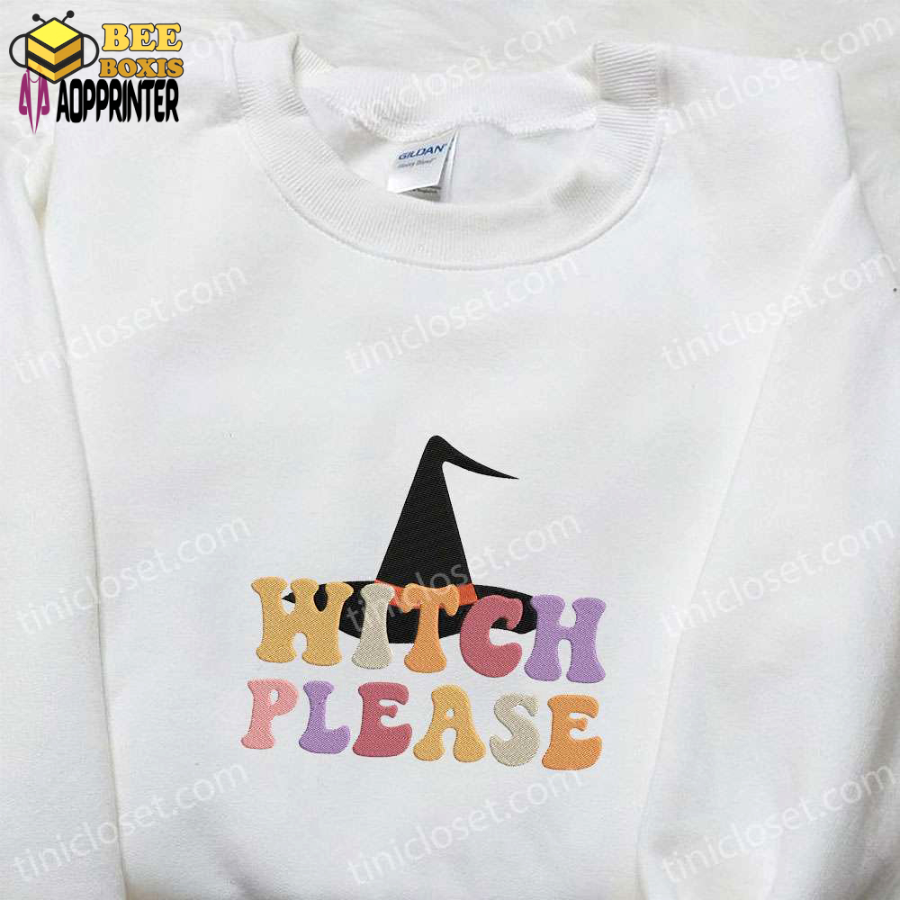 Witch please retro halloween sweatshirt & hoodie: best gift ideas