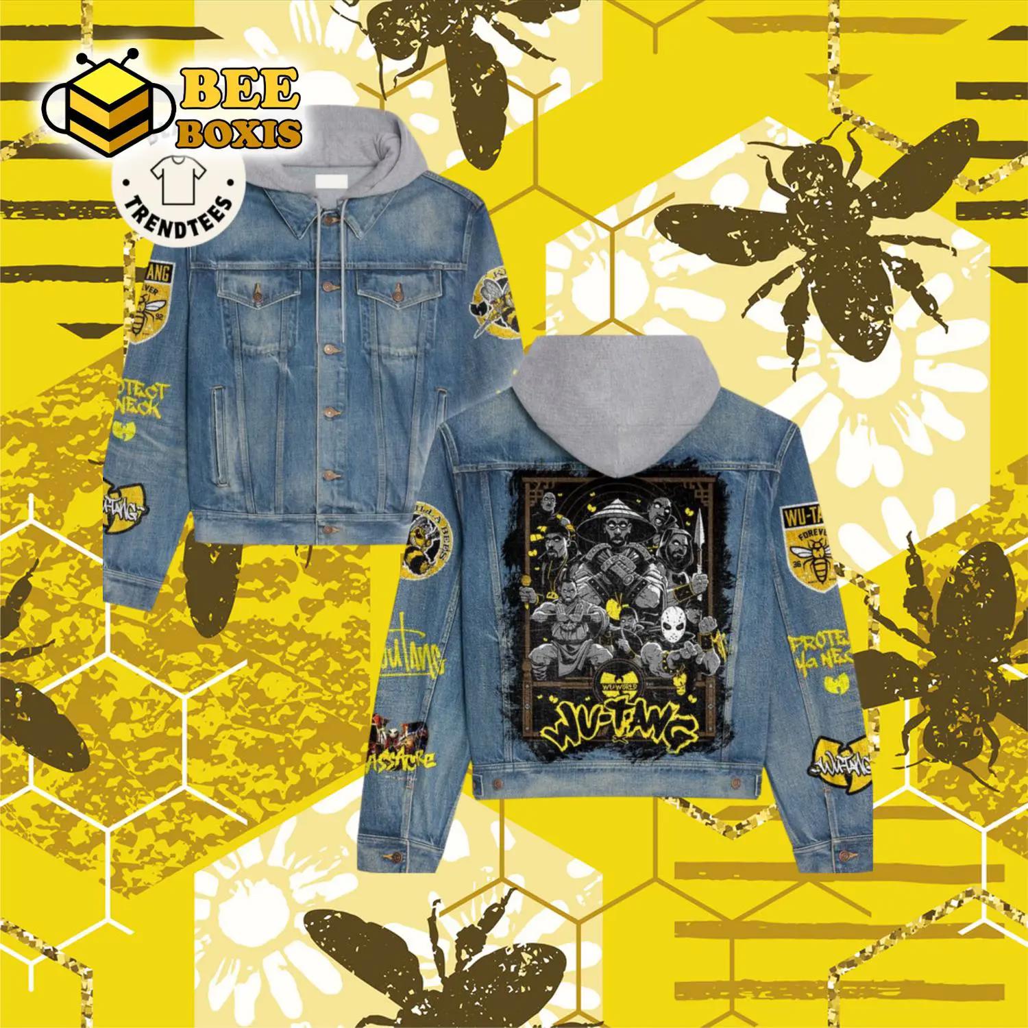 Wu tang forever portrait design hooded denim jacket.png