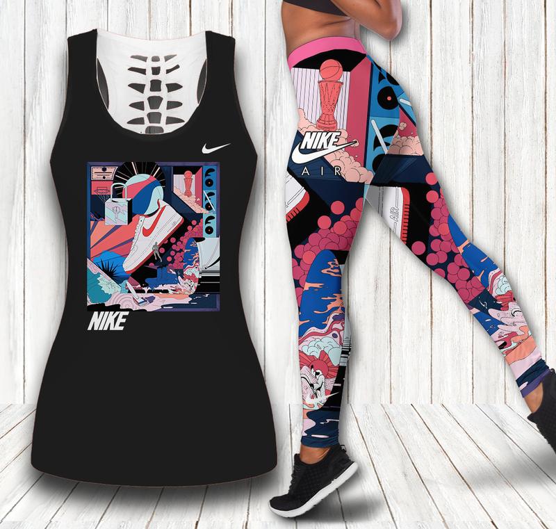 Nike tank top leggings sport clothing clothes outfit gym for women 78 htls