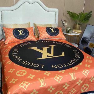 Lv type 98 bedding sets duvet cover lv bedroom sets luxury brand bedding
