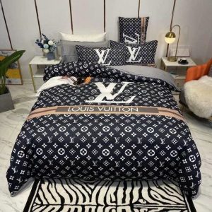 Lv type 96 bedding sets duvet cover lv bedroom sets luxury brand bedding