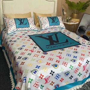 Lv type 95 bedding sets duvet cover lv bedroom sets luxury brand bedding