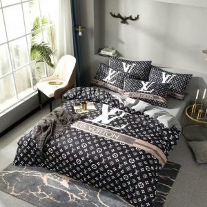 Lv type 93 bedding sets duvet cover lv bedroom sets luxury brand bedding