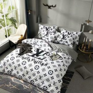 Lv type 92 bedding sets duvet cover lv bedroom sets luxury brand bedding
