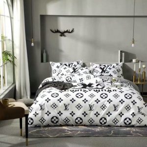Lv type 91 bedding sets duvet cover lv bedroom sets luxury brand bedding