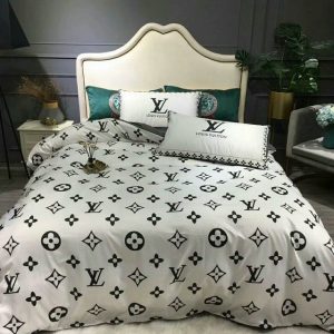 Lv type 79 bedding sets duvet cover lv bedroom sets luxury brand bedding
