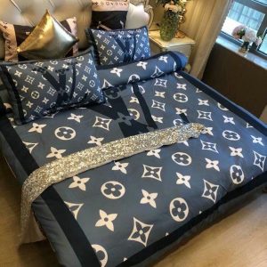 Lv type 78 bedding sets duvet cover lv bedroom sets luxury brand bedding
