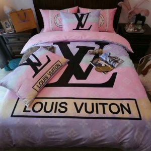 Lv type 74 bedding sets duvet cover lv bedroom sets luxury brand bedding