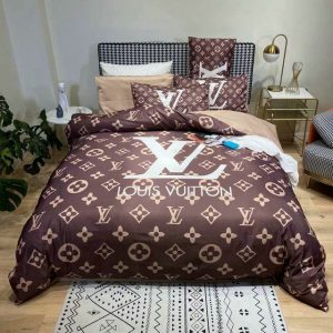 Lv type 66 bedding sets duvet cover lv bedroom sets luxury brand bedding