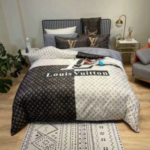 Lv type 61 bedding sets duvet cover lv bedroom sets luxury brand bedding