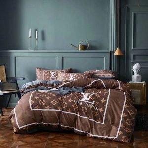 Lv type 59 bedding sets duvet cover lv bedroom sets luxury brand bedding