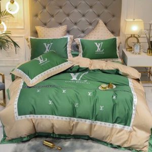 Lv type 54 bedding sets duvet cover lv bedroom sets luxury brand bedding