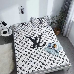 Lv type 53 bedding sets duvet cover lv bedroom sets luxury brand bedding
