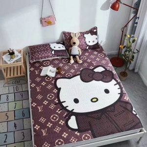 Lv type 52 bedding sets duvet cover lv bedroom sets luxury brand bedding