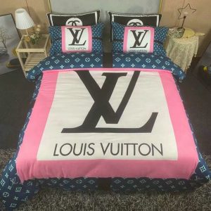 Lv type 39 bedding sets duvet cover lv bedroom sets luxury brand bedding