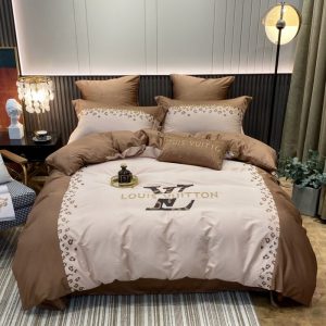 Lv type 27 bedding sets duvet cover lv bedroom sets luxury brand bedding