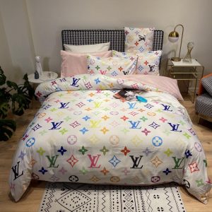 Lv type 22 bedding sets duvet cover lv bedroom sets luxury brand bedding