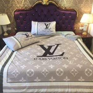 Lv type 189 bedding sets duvet cover lv bedroom sets luxury brand bedding