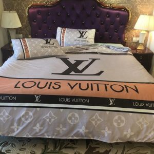 Lv type 188 bedding sets duvet cover lv bedroom sets luxury brand bedding