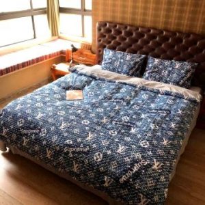 Lv type 179 bedding sets duvet cover lv bedroom sets luxury brand bedding