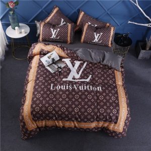 Lv type 174 bedding sets duvet cover lv bedroom sets luxury brand bedding