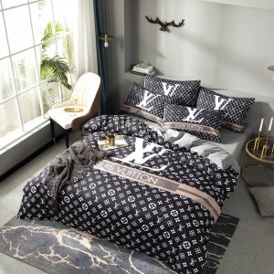 Lv type 170 bedding sets duvet cover lv bedroom sets luxury brand bedding