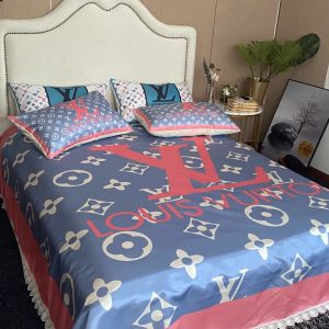 Lv type 164 bedding sets duvet cover lv bedroom sets luxury brand bedding