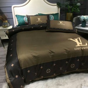 Lv type 160 bedding sets duvet cover lv bedroom sets luxury brand bedding