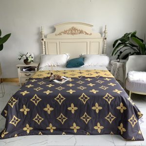 Lv type 158 bedding sets duvet cover lv bedroom sets luxury brand bedding