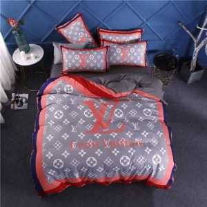 Lv type 156 bedding sets duvet cover lv bedroom sets luxury brand bedding