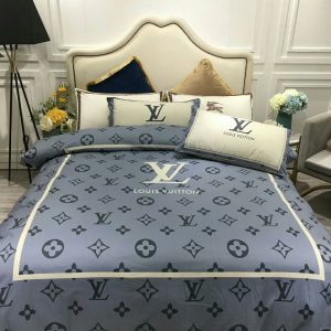 Lv type 154 bedding sets duvet cover lv bedroom sets luxury brand bedding