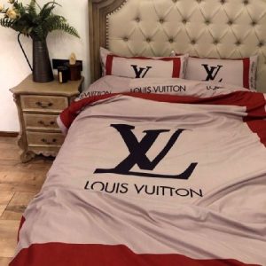 Lv type 151 bedding sets duvet cover lv bedroom sets luxury brand bedding