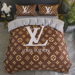 Lv type 150 bedding sets duvet cover lv bedroom sets luxury brand bedding